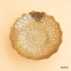 شیرینی خوری برنجی طلایی مدل کانگورا