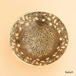 آجیل خوری برنجی طلایی هندی مدل سرو