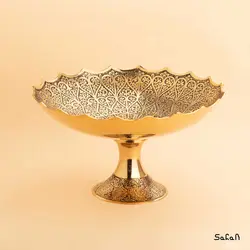 میوه خوری برنجی طلایی هندی مدل کانگورا