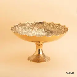 میوه خوری برنجی طلایی هندی مدل کانگورا