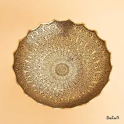 میوه خوری برنجی طلایی هندی مدل کانگورا