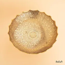 میوه خوری برنجی طلایی هندی مدل کانگورا