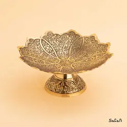 شیرینی خوری برنجی طلایی مدل سولا