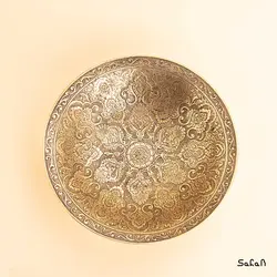 شیرینی خوری برنجی طلایی مدل رزا