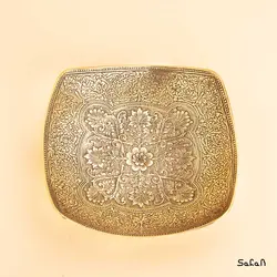 شیرینی خوری برنجی طلایی مدل افرا