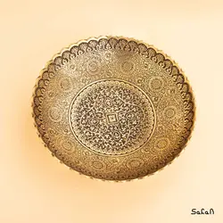 شیرینی خوری برنجی طلایی مدل دانته