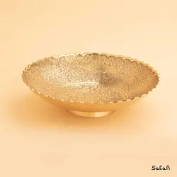 شیرینی خوری برنجی طلایی مدل دانته