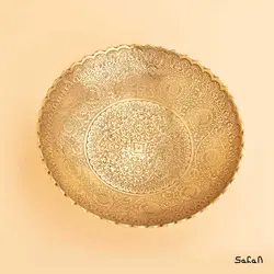 شیرینی خوری برنجی طلایی مدل دانته