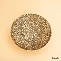 شیرینی خوری برنجی طلایی مدل پونه