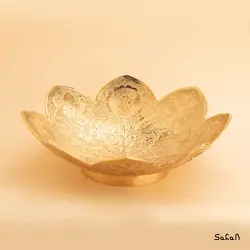 میوه خوری برنجی طلایی مدل پونه