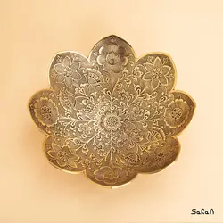 میوه خوری برنجی طلایی مدل پونه
