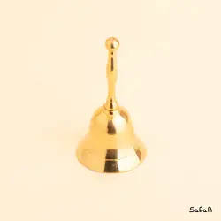 زنگوله برنجی طلایی ساده