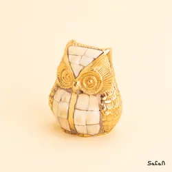 مجسمه برنجی و صدفی مدل جغد