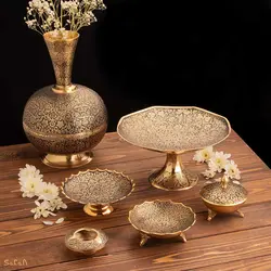 ست پذیرایی برنجی طلایی کد 307