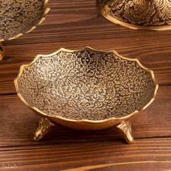 ست پذیرایی برنجی طلایی کد 307