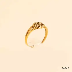 انگشتر نازک برنجی طلایی