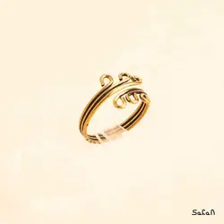 انگشتر هندی باز برنجی