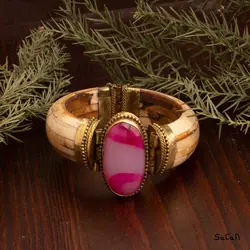 دستبند سنگی استخوانی هندی