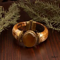 دستبند سنگی استخوانی هندی