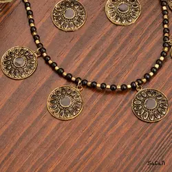 نیم ست نپالی گل مشکی