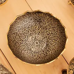 ست پذیرایی برنجی طلایی کد 258