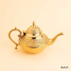 قوری برنجی طلایی مدل آگرا