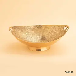 آجیل خوری برنجی میناکاری مدل گل ریز