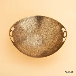 آجیل خوری برنجی میناکاری مدل گل ریز