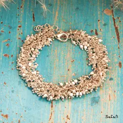 نیم ست برنجی مدل توت ریز