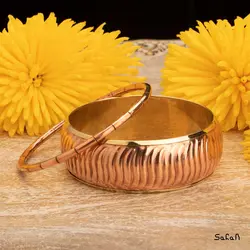 النگو هندی طلایی دو تیکه