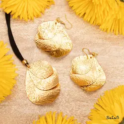نیم ست هندی برگی نخی