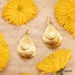نیم ست هندی برگی نخی