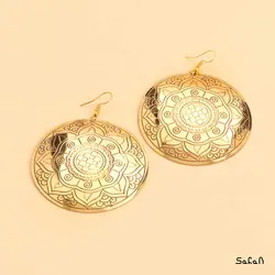 گوشواره هندی برنجی پولکی