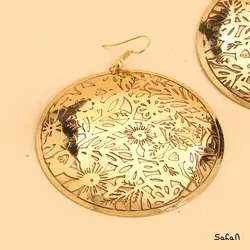 گوشواره هندی پولکی برنجی
