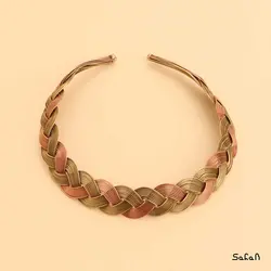 طوق هندی بافت مسی و برنجی