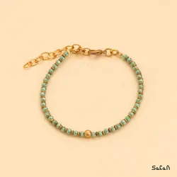 دستبند منجوق هندی رنگی