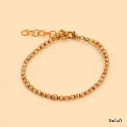 دستبند منجوق هندی رنگی