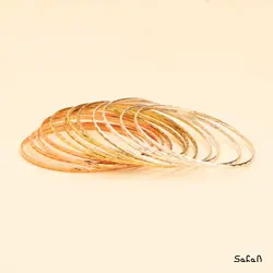 ست النگو برنجی ومسی 12 تایی سه رنگ هندی