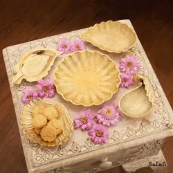 ست پذیرایی برنجی طلایی کد ۲۱۷