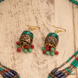 نیم ست منجوق فیروزه