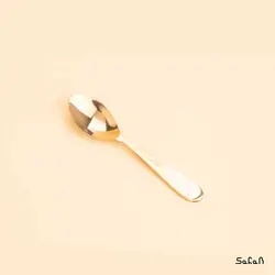 قاشق ادویه برنجی طلایی مدل ساده