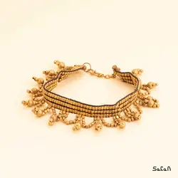 خلخال بافت برنجی منجوق