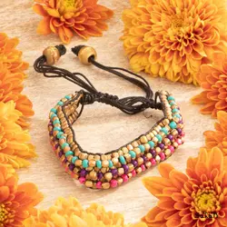 دستبند بافت منجوق