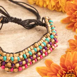 دستبند بافت منجوق