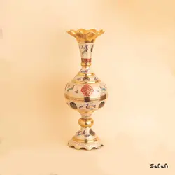 گلدان برنجی میناکاری مدل کوهیما سایز 1