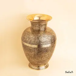 گلدان برنجی آنتیک مدل نسترن