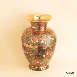گلدان برنجی آنتیک مدل نسترن