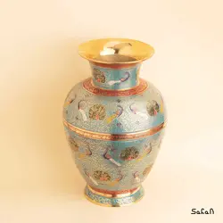 گلدان برنجی آنتیک مدل نسترن