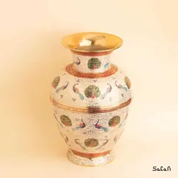 گلدان برنجی آنتیک مدل نسترن