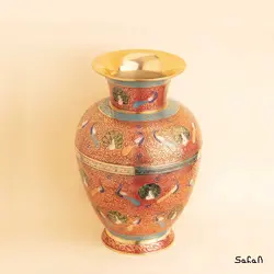 گلدان برنجی آنتیک مدل نسترن